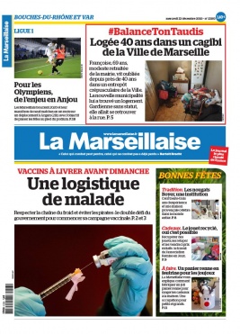 La Marseillaise N°23183 du 23 décembre 2020 à télécharger sur iPad