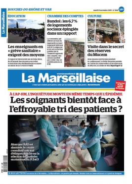 La Marseillaise N°23147 du 10 novembre 2020 à télécharger sur iPad