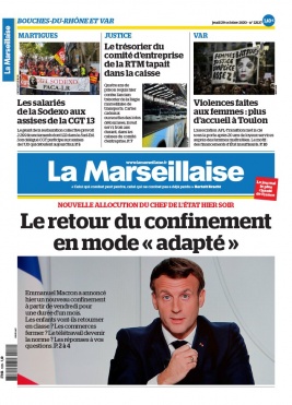 La Marseillaise N°23137 du 29 octobre 2020 à télécharger sur iPad