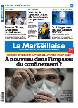 La Marseillaise N°23136 du 28 octobre 2020 à télécharger sur iPad