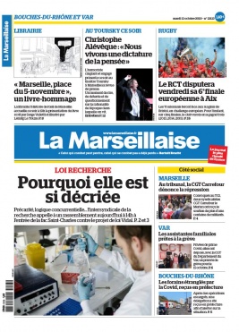 La Marseillaise N°23123 du 13 octobre 2020 à télécharger sur iPad