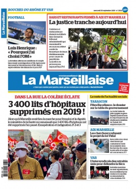 La Marseillaise N°23112 du 30 septembre 2020 à télécharger sur iPad