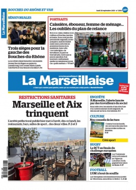 La Marseillaise N°23110 du 28 septembre 2020 à télécharger sur iPad