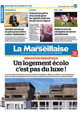 La Marseillaise N°23098 du 14 septembre 2020 à télécharger sur iPad