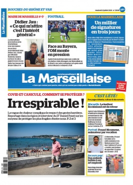 La Marseillaise N°23061 du 31 juillet 2020 à télécharger sur iPad