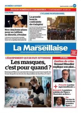 La Marseillaise N°22974 du 16 avril 2020 à télécharger sur iPad