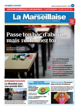 La Marseillaise N°22964 du 04 avril 2020 à télécharger sur iPad