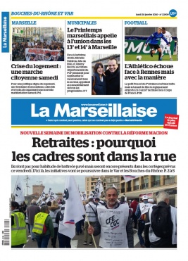 La Marseillaise N°22909 du 20 janvier 2020 à télécharger sur iPad