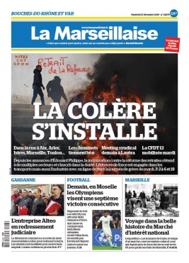 La Marseillaise N°22879 du 13 décembre 2019 à télécharger sur iPad
