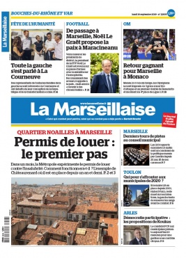 La Marseillaise N°22805 du 16 septembre 2019 à télécharger sur iPad
