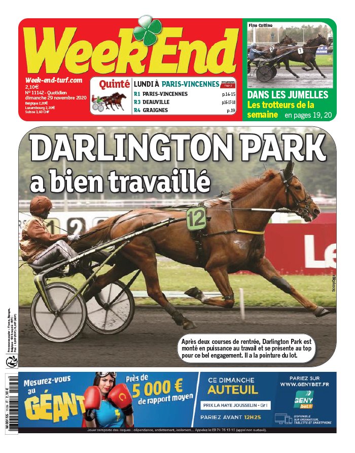 Week End 29 novembre 2020 Abonnement Week End