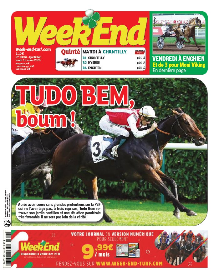 Week End 16 mars 2020 Abonnement Week End