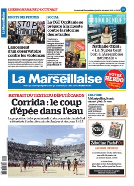 La Marseillaise Hebdo Occitanie 25 novembre 2022