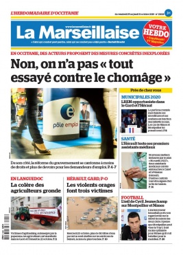 La Marseillaise Hebdo Occitanie N°22839 du 25 octobre 2019 à télécharger sur iPad