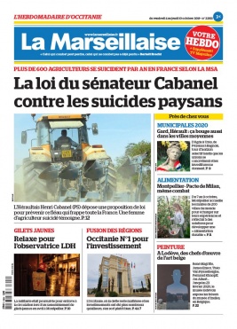 La Marseillaise Hebdo Occitanie N°22821 du 04 octobre 2019 à télécharger sur iPad