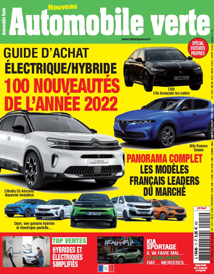 Automobile verte N°17 du 09 mars 2022 à télécharger sur iPad
