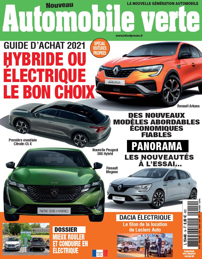 Automobile verte N°14 du 09 juin 2021 à télécharger sur iPad