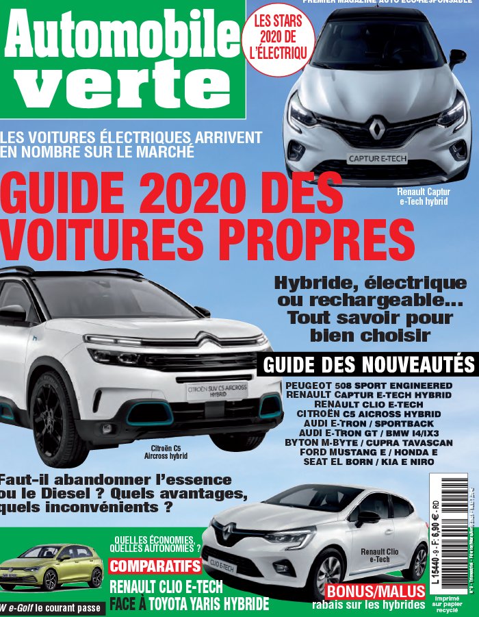 Automobile verte N°9 du 29 janvier 2020 à télécharger sur iPad