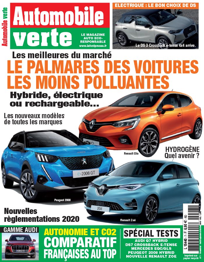 Automobile verte N°7 du 30 juillet 2019 à télécharger sur iPad