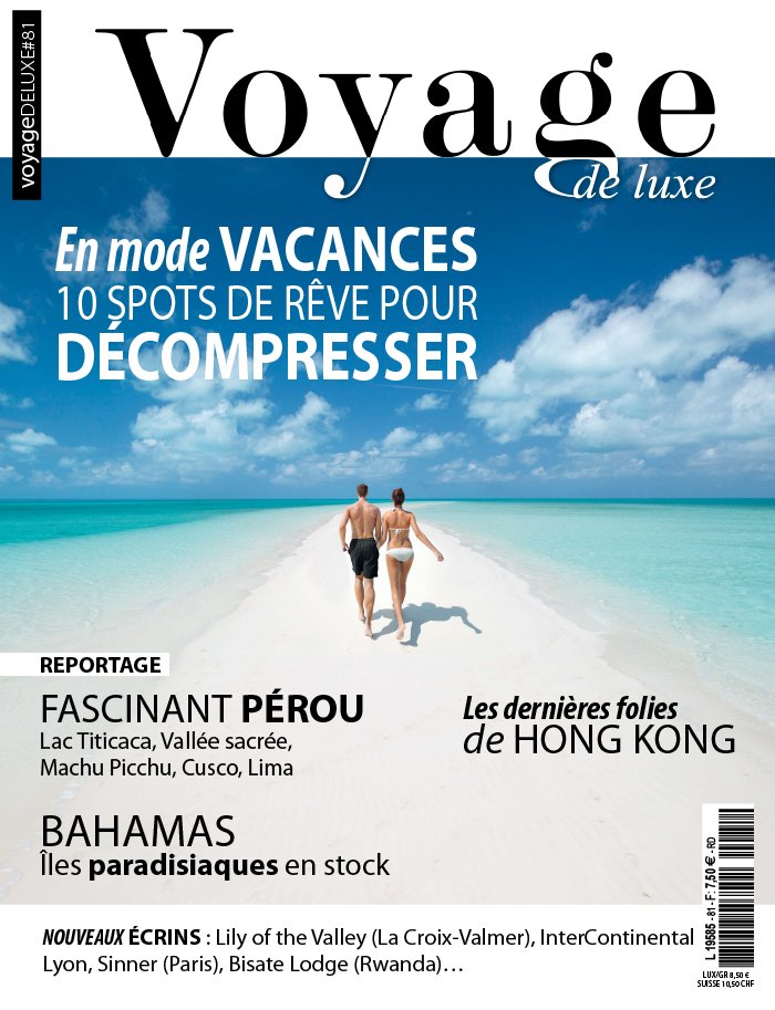 Voyage de Luxe 23 juillet 2019 Abonnement Voyage de luxe Pas Cher avec le BOUQUET ePresse.fr