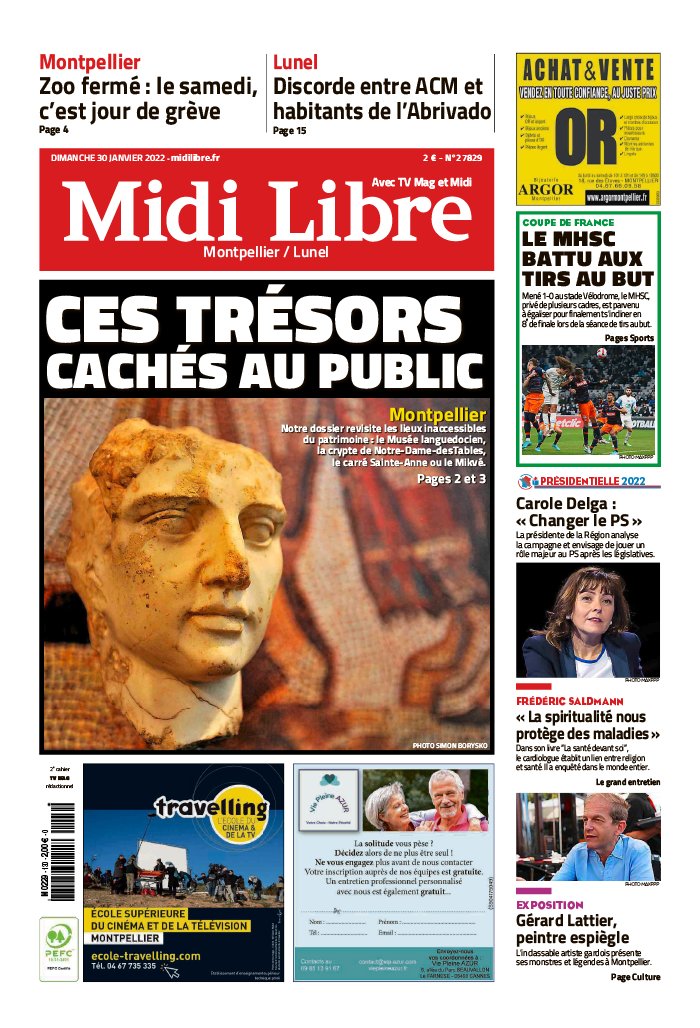 Midi Libre N°20220130 du 30 janvier 2022 à télécharger sur iPad