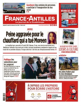 France-antilles Guadeloupe N°15967 du 19 avril 2024 à télécharger sur iPad