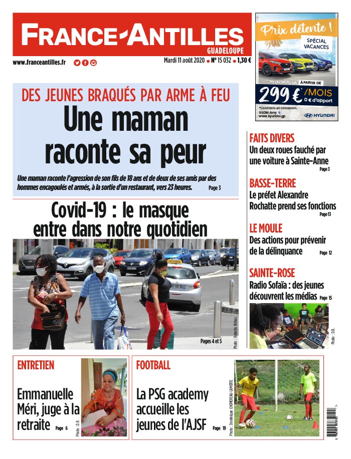 France-antilles Guadeloupe 11 août 2020 Abonnement France-Antilles Guadeloupe Pas Cher avec le BOUQUET ePresse.fr
