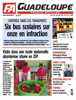 France-antilles Guadeloupe N°14875 du 11 septembre 2019 à télécharger sur iPad