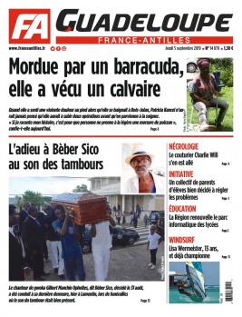 France-antilles Guadeloupe N°14870 du 05 septembre 2019 à télécharger sur iPad