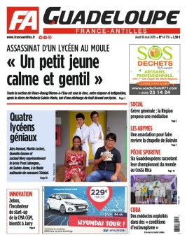 France-antilles Guadeloupe N°14778 du 16 mai 2019 à télécharger sur iPad