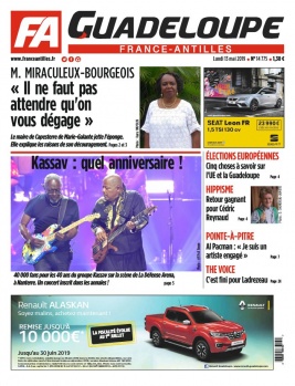 France-antilles Guadeloupe N°14776 du 13 mai 2019 à télécharger sur iPad