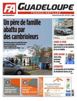 France-antilles Guadeloupe N°14683 du 18 janvier 2019 à télécharger sur iPad
