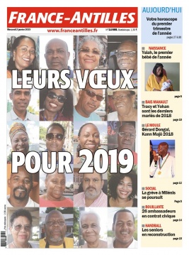 France-antilles Guadeloupe N°14669 du 02 janvier 2019 à télécharger sur iPad