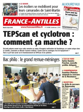 France-antilles Guadeloupe N°14505 du 19 juin 2018 à télécharger sur iPad