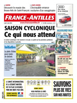 France-antilles Guadeloupe N°14492 du 04 juin 2018 à télécharger sur iPad
