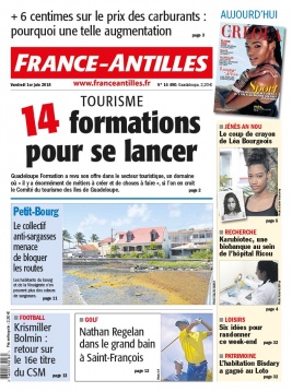 France-antilles Guadeloupe N°14490 du 01 juin 2018 à télécharger sur iPad