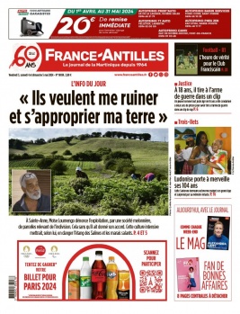 France-antilles Martinique N°20240503 du 03 mai 2024 à télécharger sur iPad