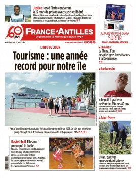 France-antilles Martinique N°20240425 du 25 avril 2024 à télécharger sur iPad