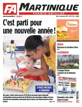 France-antilles Martinique N°15824 du 03 septembre 2019 à télécharger sur iPad