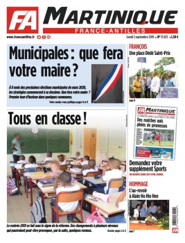 France-antilles Martinique N°15823 du 02 septembre 2019 à télécharger sur iPad