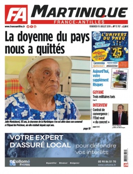 France-antilles Martinique N°15787 du 19 juillet 2019 à télécharger sur iPad