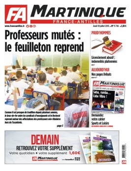 France-antilles Martinique N°15786 du 18 juillet 2019 à télécharger sur iPad