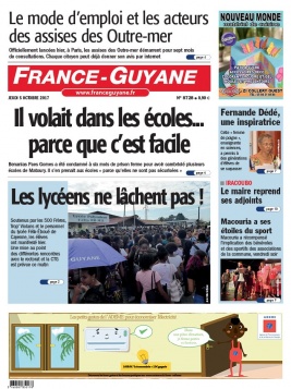 France-Guyane N°8728 du 05 octobre 2017 à télécharger sur iPad