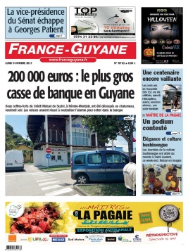 France-Guyane N°8731 du 09 octobre 2017 à télécharger sur iPad