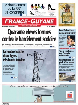 France-Guyane N°8735 du 13 octobre 2017 à télécharger sur iPad