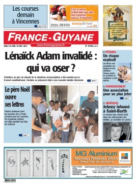 France-Guyane N°8783 du 09 décembre 2017 à télécharger sur iPad