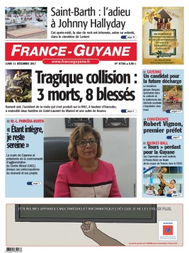 France-Guyane N°8784 du 11 décembre 2017 à télécharger sur iPad