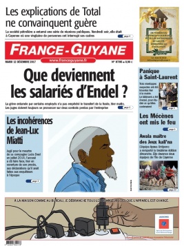 France-Guyane N°8785 du 12 décembre 2017 à télécharger sur iPad