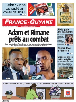 France-Guyane N°8786 du 13 décembre 2017 à télécharger sur iPad