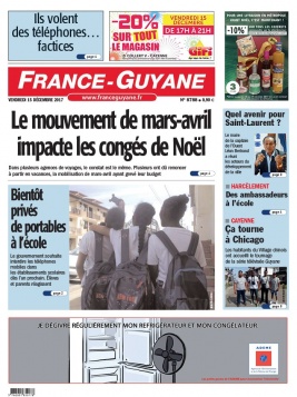 France-Guyane N°8788 du 15 décembre 2017 à télécharger sur iPad